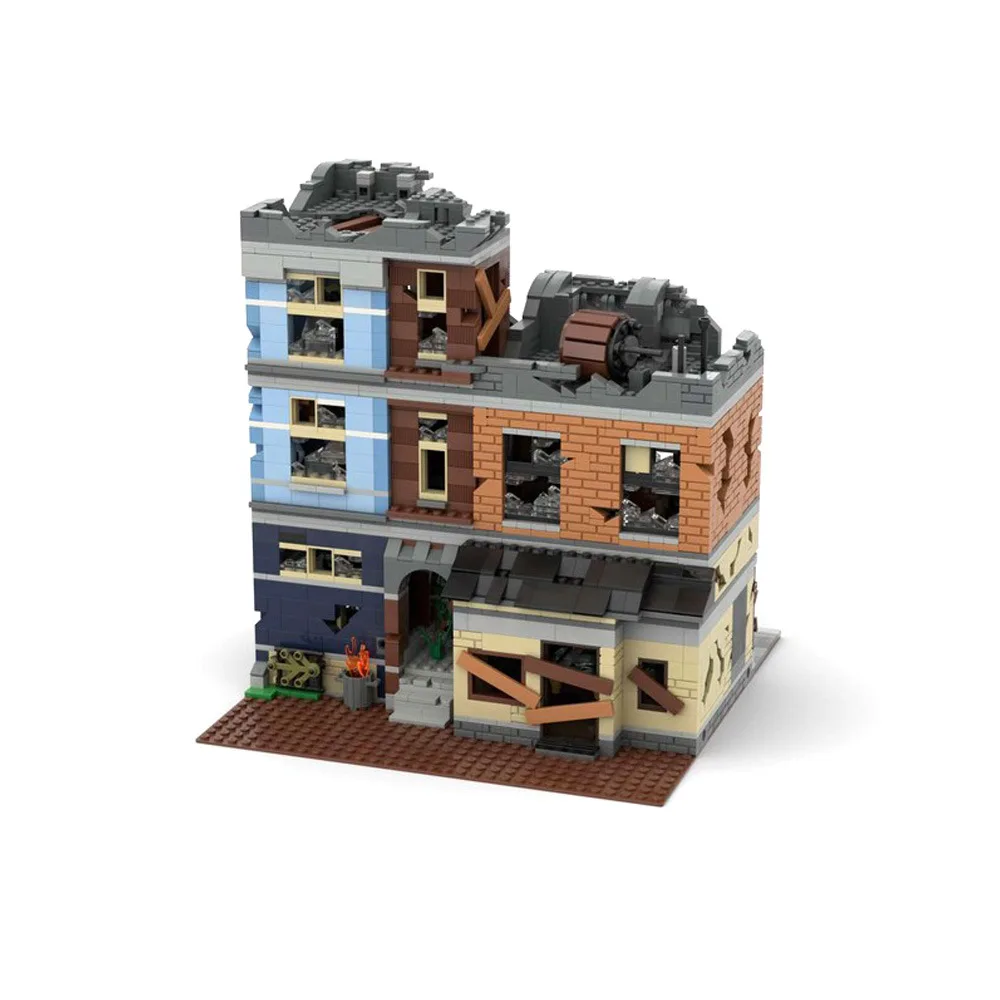 2918PCS City Street View Tecnologia modulare Apocalypsed Detective's Office Architettura Idee creative Giocattolo regalo BUilding Blocks