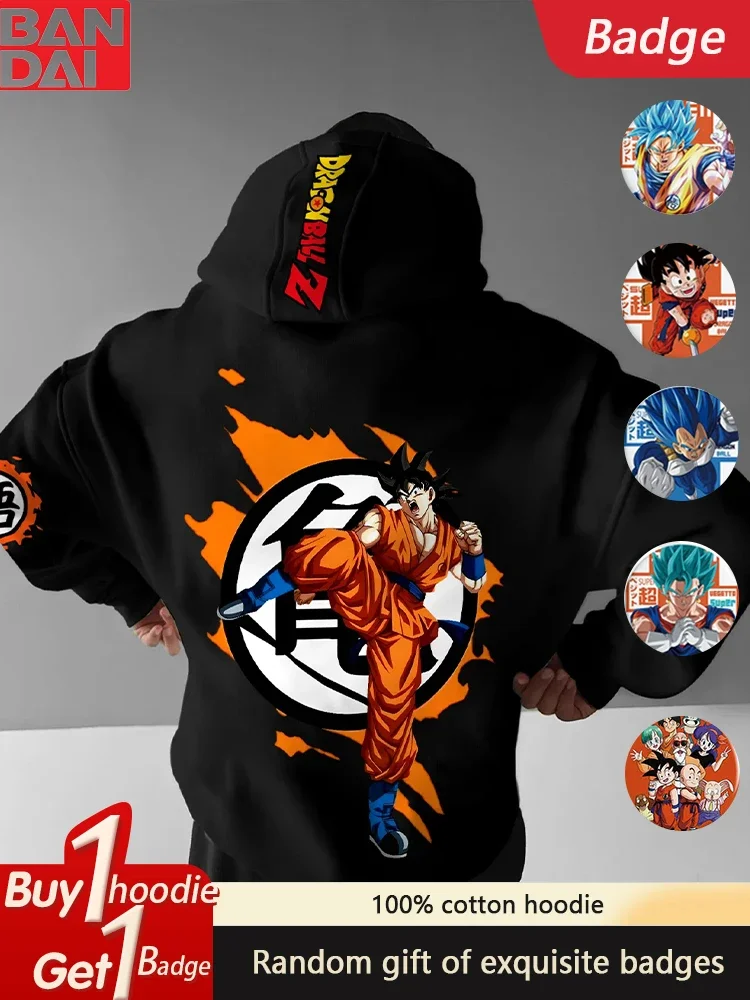 Neuester Dragon Ball Anime Casual Hoodie 3D Hoodie für Männer und Frauen im Herbst und Winter, lockerer Hoodie – Detail 9