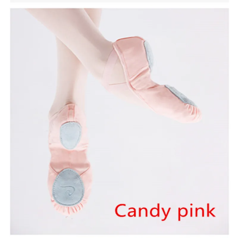 Stretch Canvas Ballet Dansschoenen Slippers Split Zachte Zool Ballerina Katoen Elastische Stof Buik Training Jazz Gym Yoga Oefening