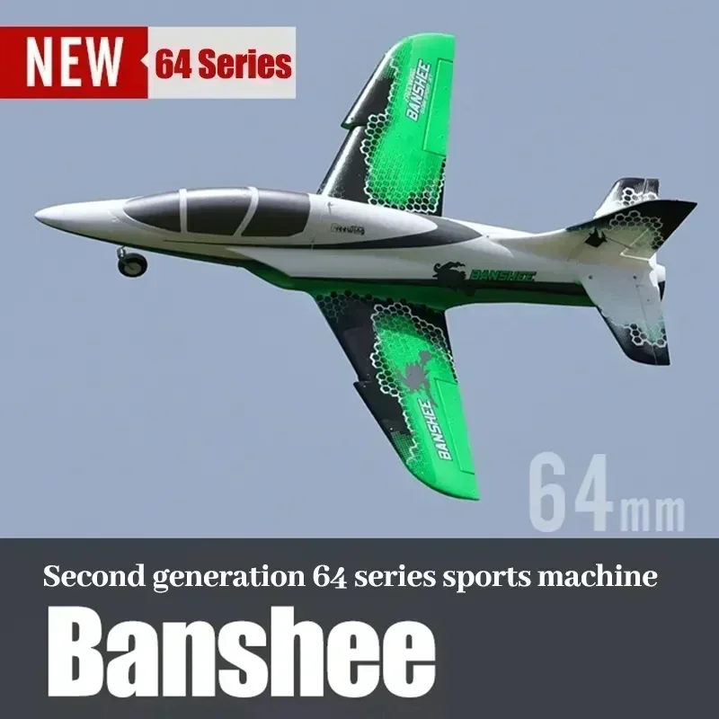 

New Freewing Banshee 64mm Ducted Fan Sport Edf Jet- Pnp Rc Airplane Simulation Model Aviation Remote Control Aircraft Toys