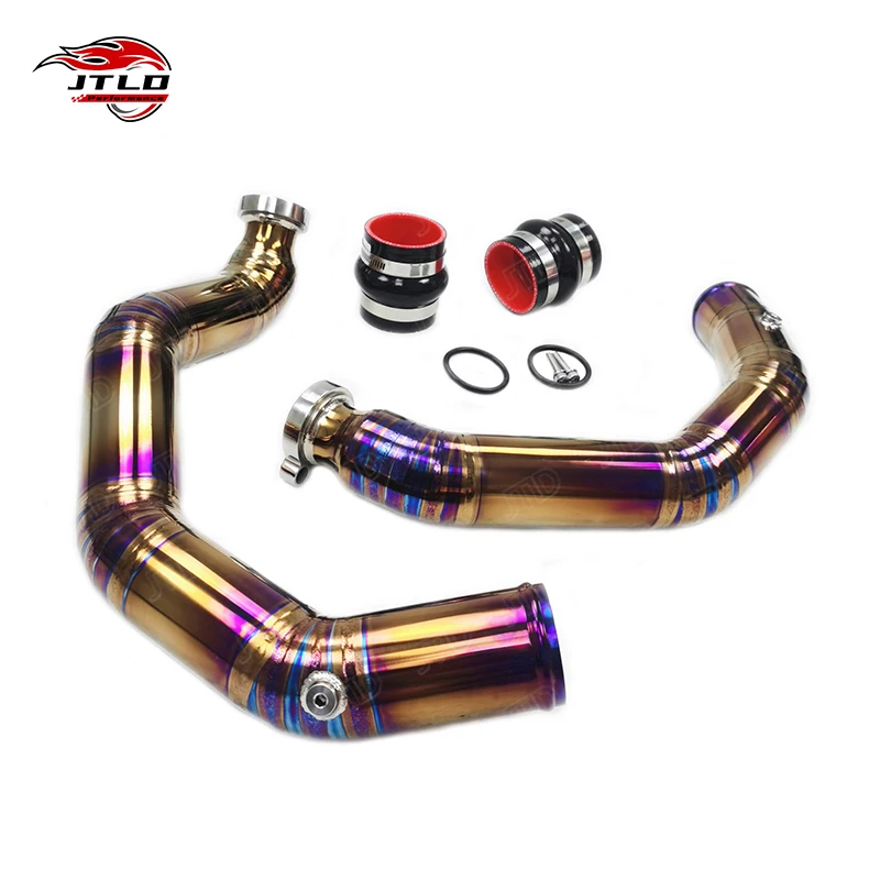 JTLD Titanium Alloy Front Mount Intake for S55 Engine F80 F8X M2 M3 M4 Charge Pipe