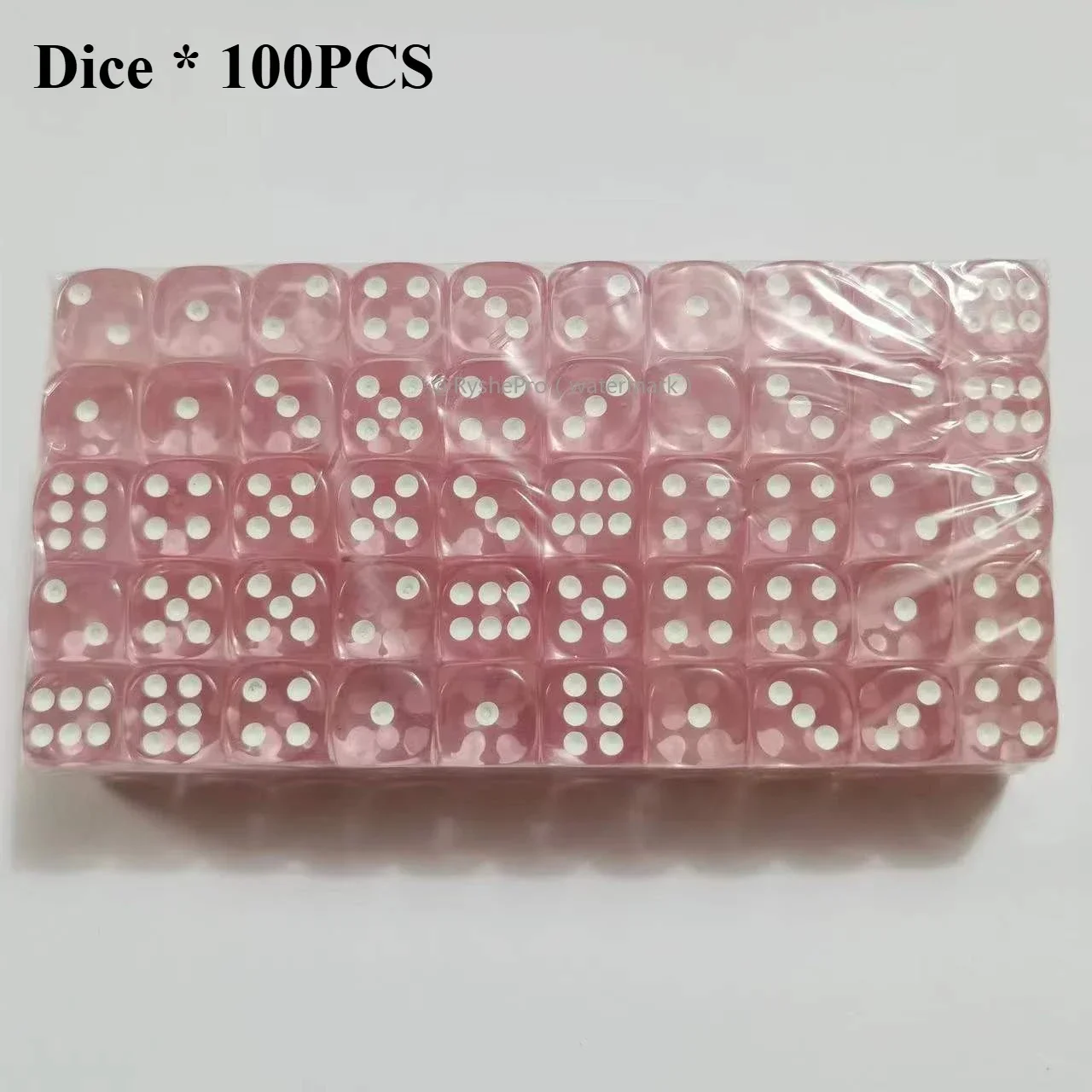 100 Stück farbige Würfel, 14 mm, 6-seitig, mit Acrylmaterial, Standard-Spielwürfel-Set für Brettspiele, Partys, Klassenzimmer, Mathewürfel