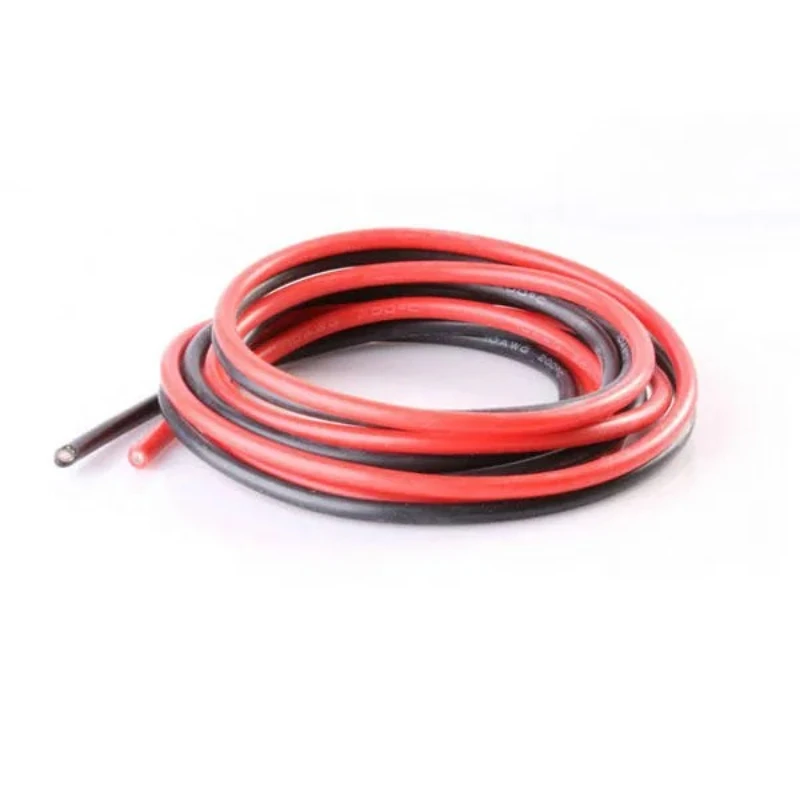 1M Red And 1M Black 8/10/12/14/16/18/20/22/24/26 AWG Silicone Wire SR Cable Wire