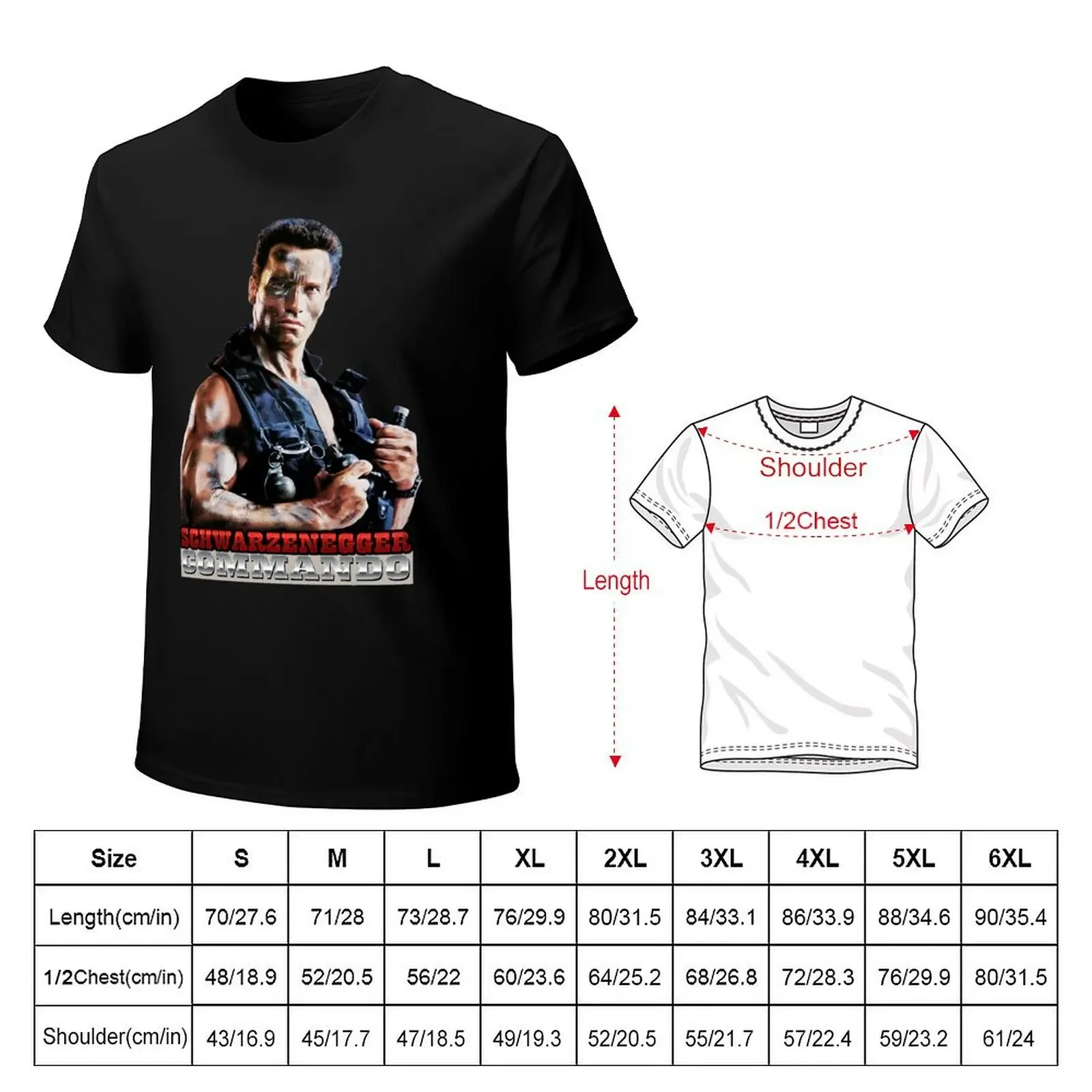 Arnold Schwarzenegger Commando Classic T-Shirt anime clothes boys animal print oversizeds mens graphic t-shirts funny