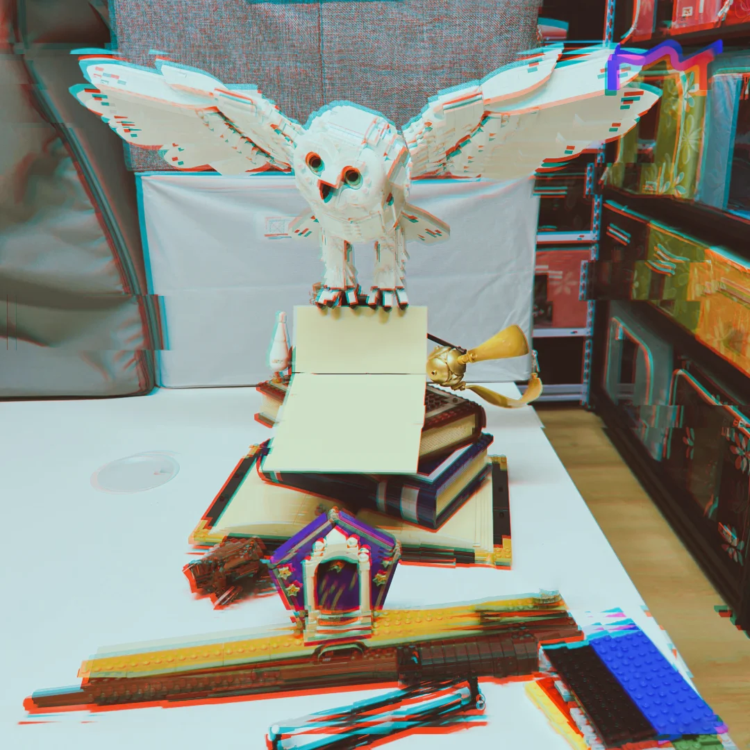2026 New 3010pcs Magic Token With Fantasy White Owl Collectible Assemble Puzzle Model Vintage Style Display Toys Holiday Gifts