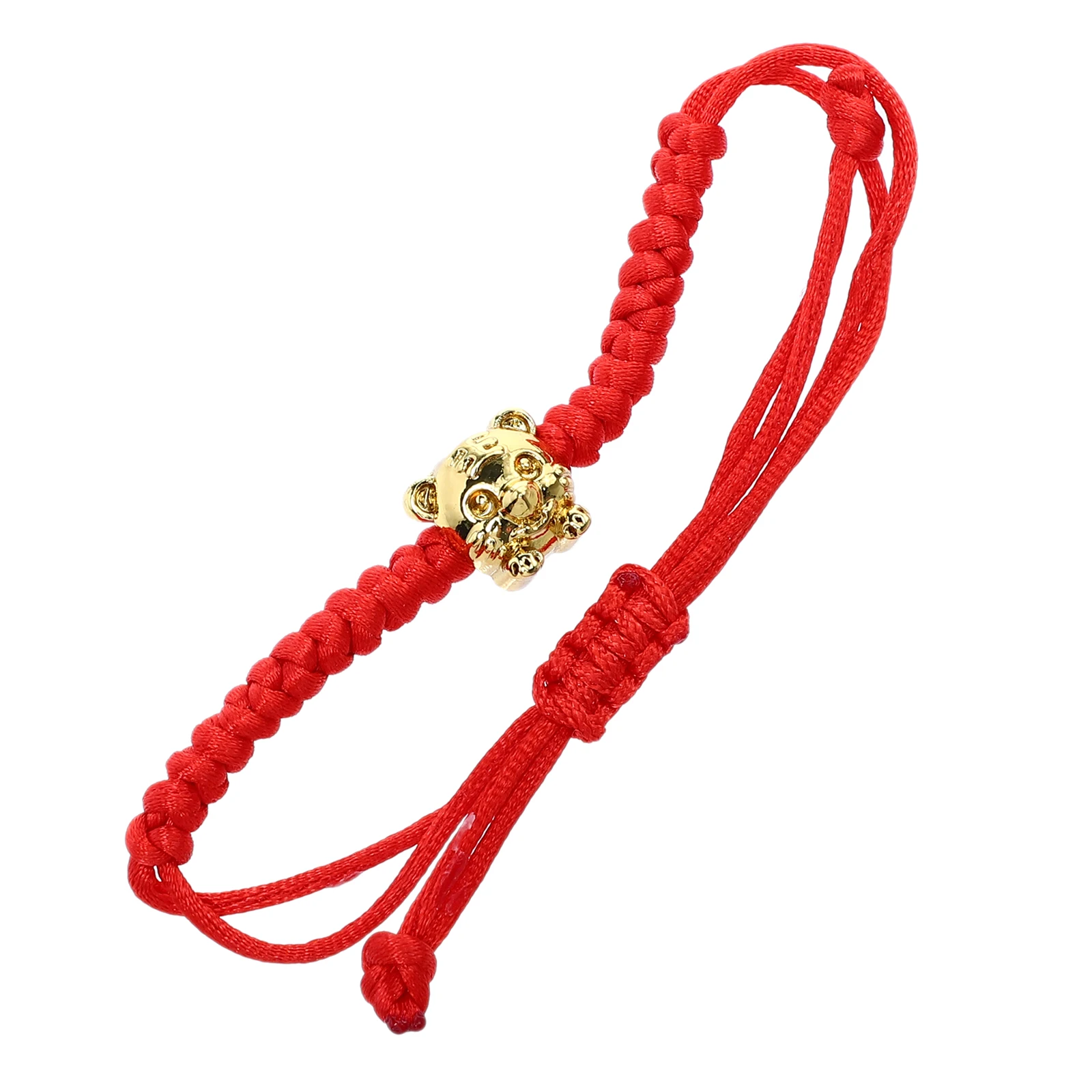

Tiger Year Red Rope Amulet Bracelet Wrist Chain Bangle H made Knots Tiger nament Gifts For Men Women Valentine Christmas