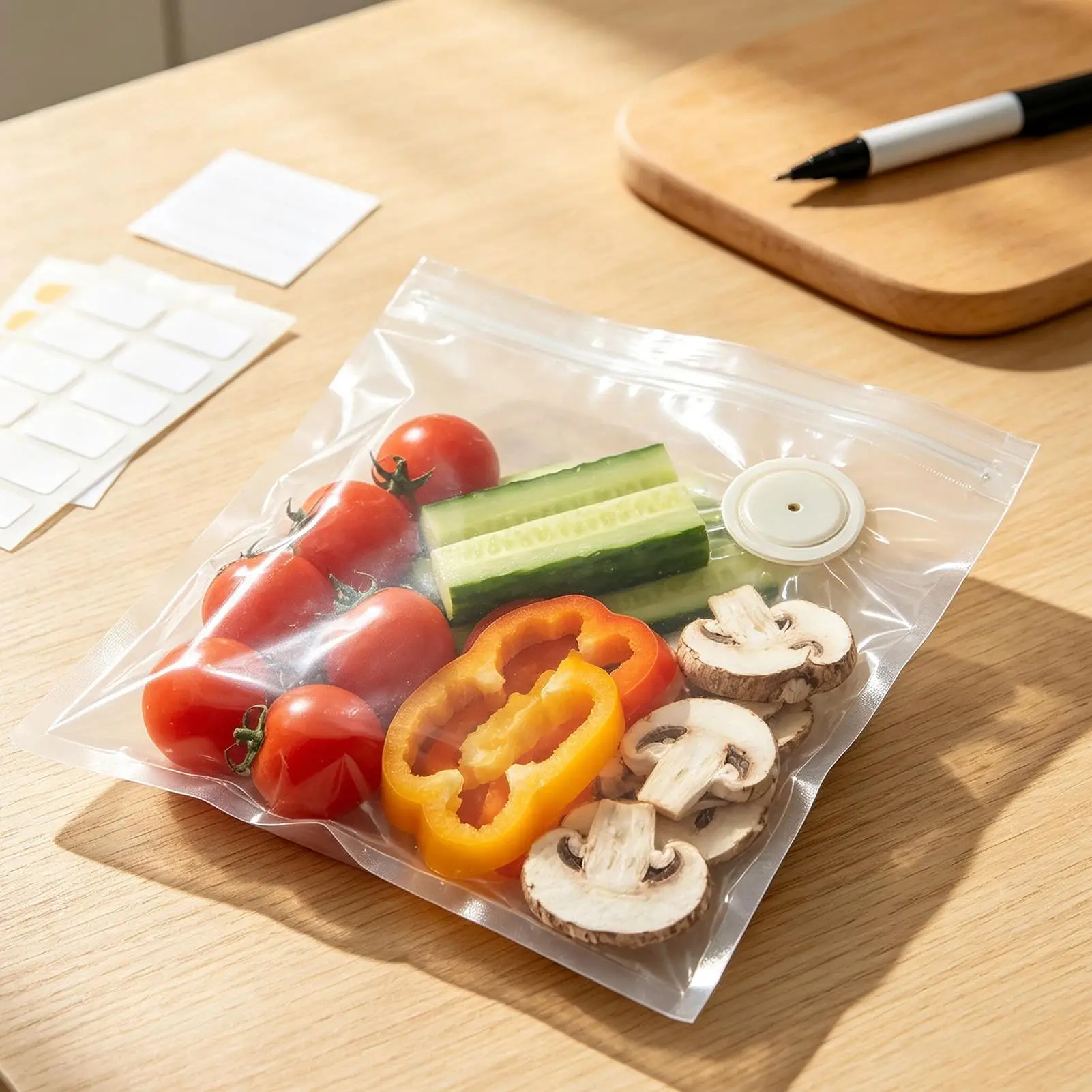 Vacuum Storage Bags For Food 30 Pieces Reusable Leakproof Container Sous Vide Vacuum Food Bags For Meat Chicken Seafood