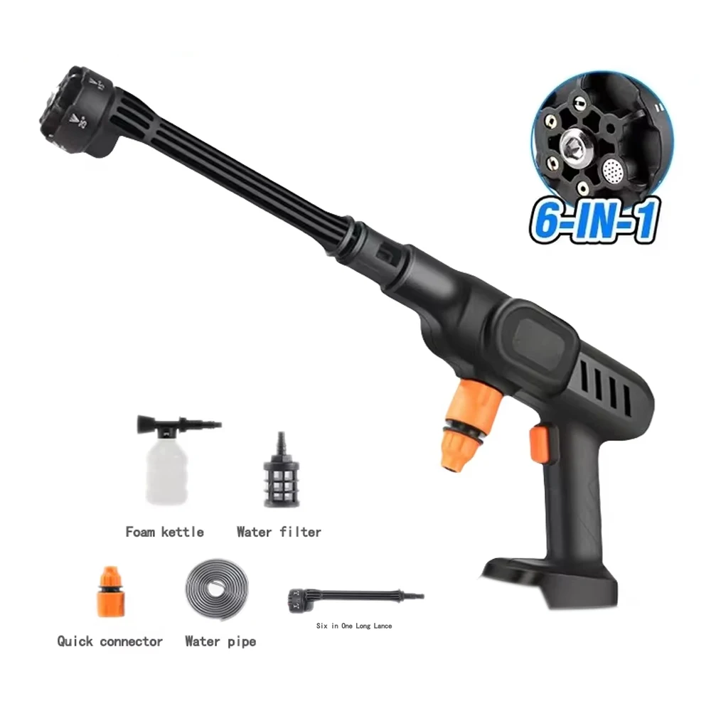 

Автомойка Мойка высокого давления Водяной пистолет Автомобильный очиститель аксессуаров Автоматическая машина для очистки дома и сада Подходит для Makita 18 В Без аккумуляторного штифта