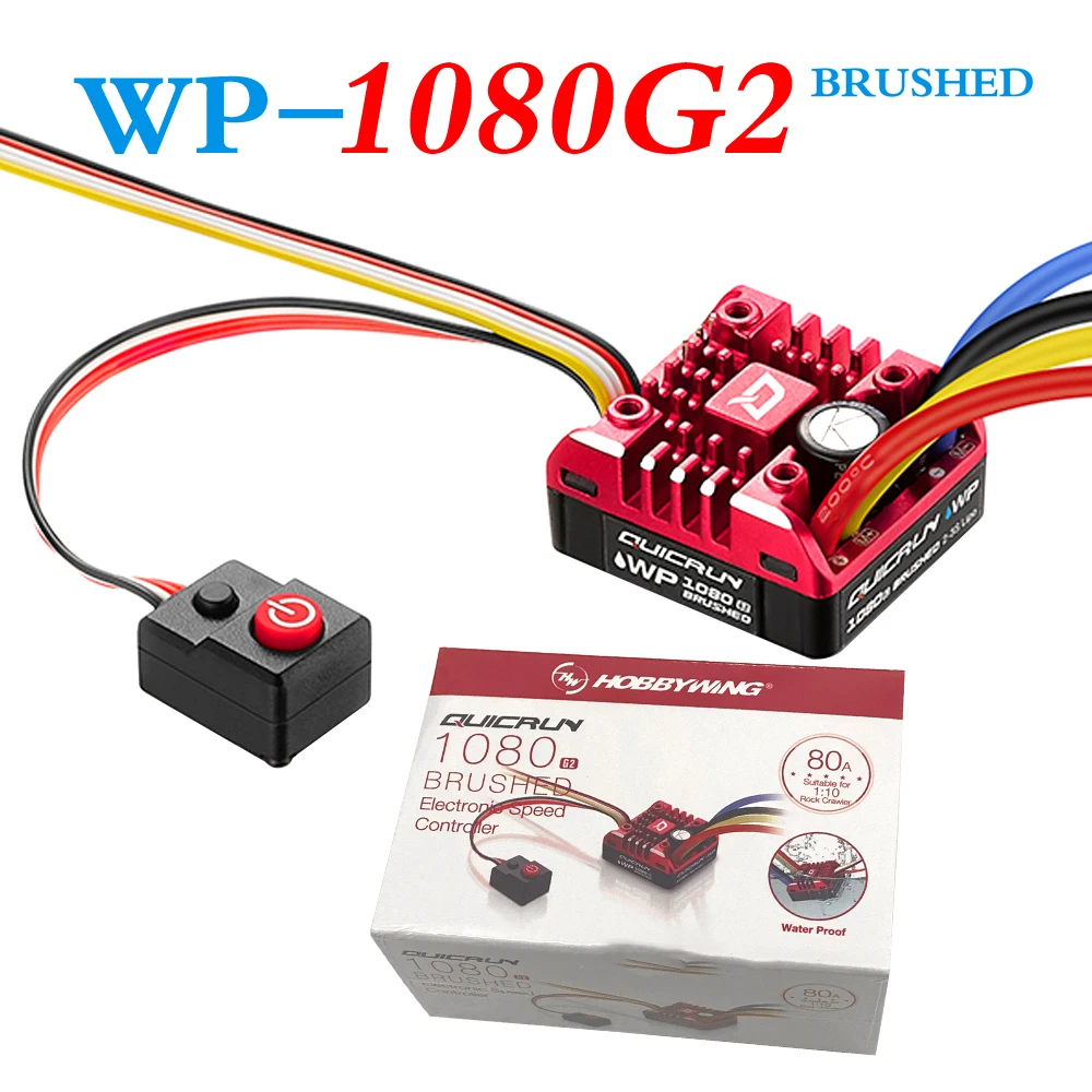 HOBBYWING Quicrun WP 1080 G2 80A Waterproof Brushed ESC Program Card, Program Box  for 1/10 1/8 RC Car Crawler