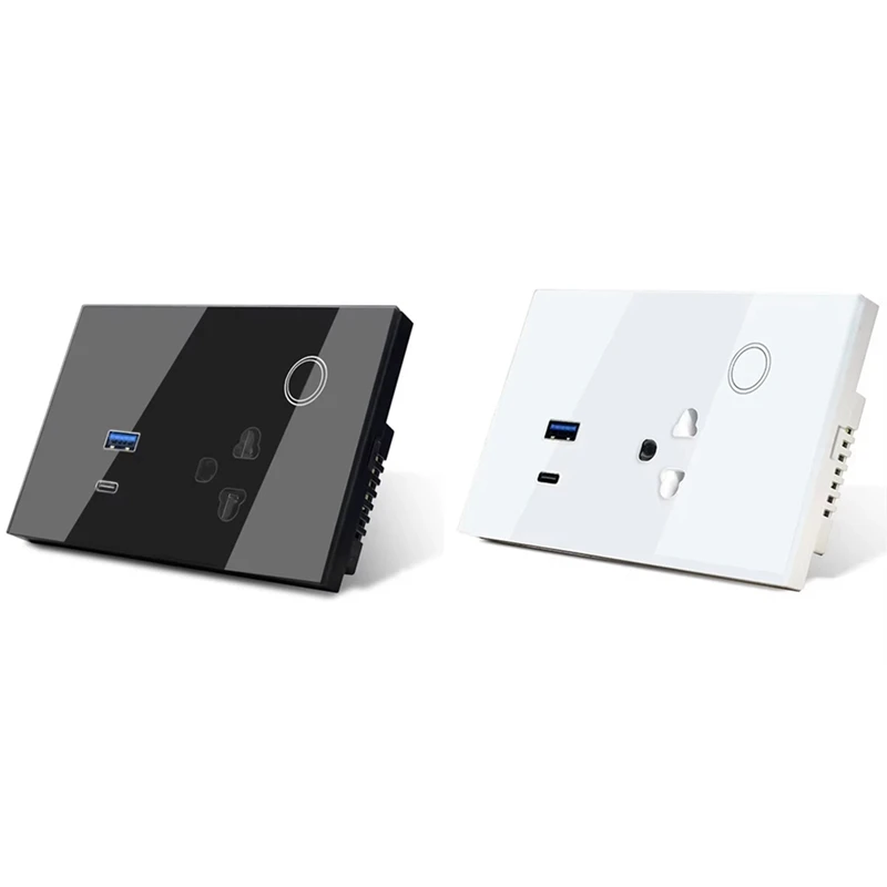 Wifi Smart Tuya 16A Steckdose USB TYPE-C Stecker Outlet Power Für Alexa Für Google Home Smart Leben EINE EU Stecker