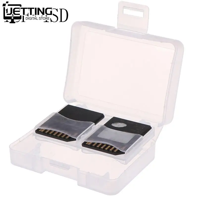 1pc Plastic CF/ SD TF Card Storage Box Protector Holder Hard Case Potable CF Carrying Memory Card Case Holder 1CF+4SD