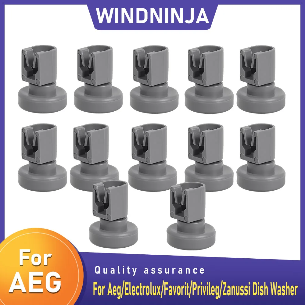 12PCS Dishwasher Wheels Top Basket Wheel For Aeg/Electrolux/Favorit/Privileg/Zanussi Dish Washer Upper Wheel Kits Spare Parts