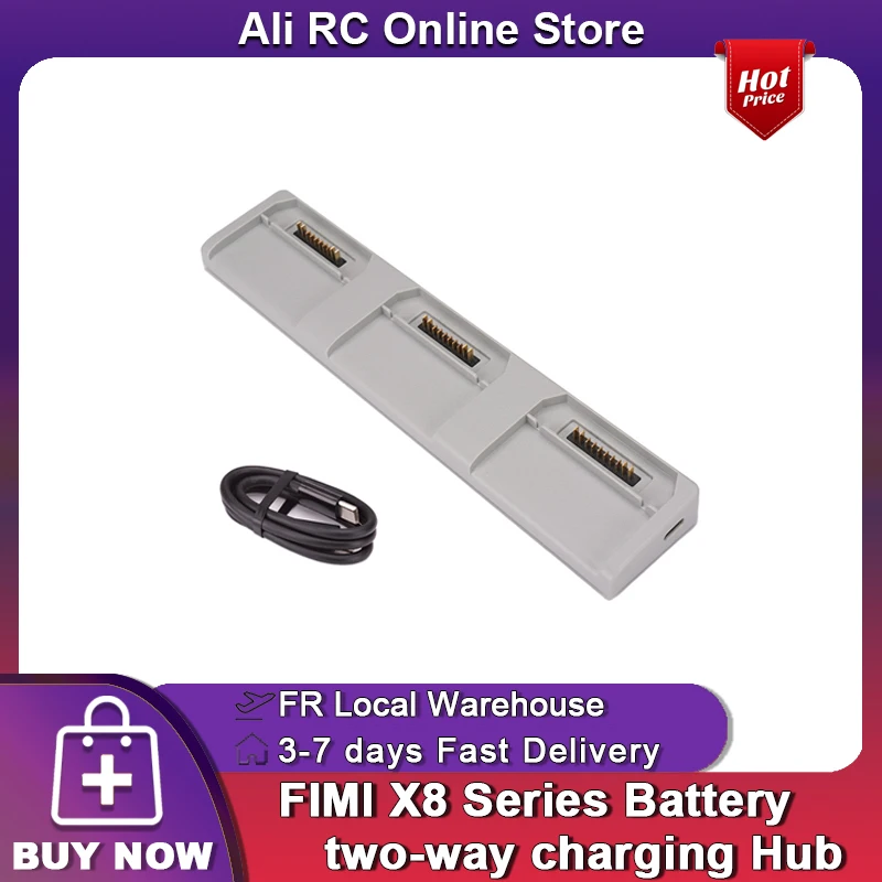 FIMI X8 TELE & TELE MAX / X8 PRO / X8 SE سلسلة بطارية محور شحن ثنائي الاتجاه