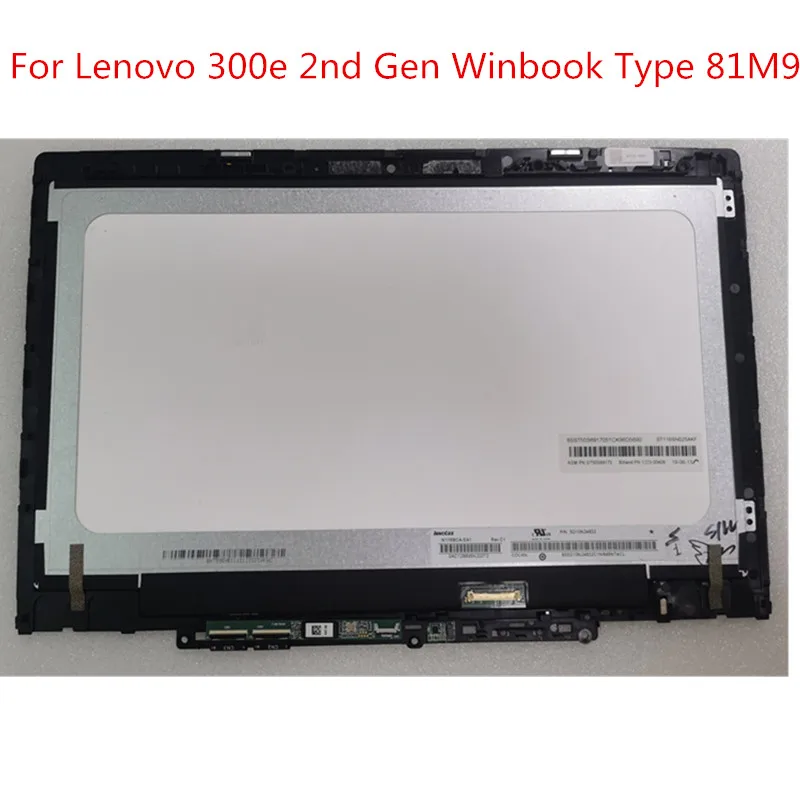 

For Lenovo 300e 2nd Gen Winbook Type 81M9 windows 11.6″ HD Laptop LCD Touch Screen Display Replacement Assembly 5D10T45069