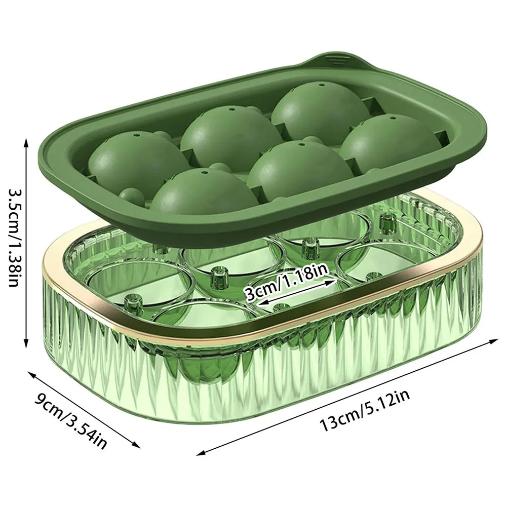 Moulds Ice Cube Moulds Ice Ball Easy Release Box Large Leak-Proof Multipurpose 13*9*3.5cm Create Large Ice Balls