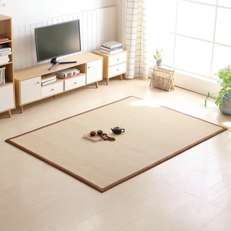 

Japanese-Style Tatami Mat Bamboo Woven Carpet Living Room Bedside Crawling Floor Foldable Mat Bedroom Balcony Bay Window Cushion