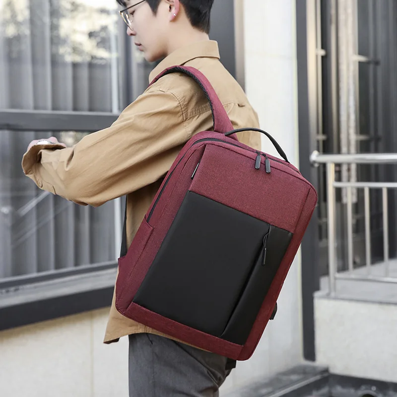 Europe and United States leisure business computer bag new large-capacity men's leisure travel bag wear-resistant student bag
