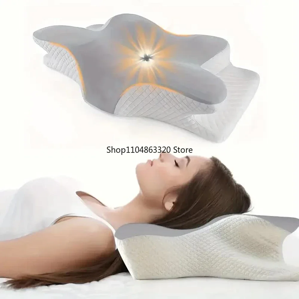 

Memory Foam Pillows Butterfly Shaped Relaxing Cervical Slow Rebound Neck Pillow Pain Relief Sleeping Orthopedic Pillow Beding