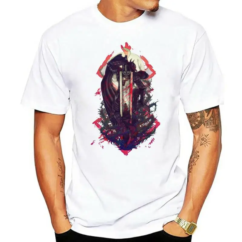 Berserk T shirt men t shirt fashion t-shirt O Neck white T Quality Men Printing Short Sleeve O Neck For man Top Tees  PLUS SIZE