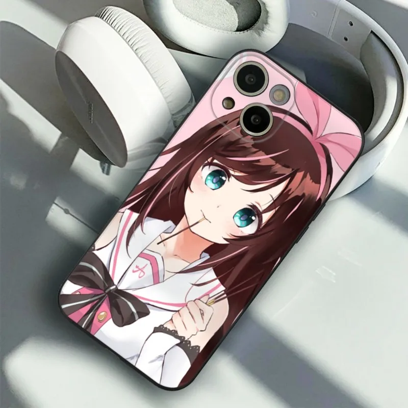 First Virtual Anchor Kizuna AI Phone Case FOR IPhone 15 14 11 12 Pro 8 7 Plus X 13 Pro MAX XR XS MINI SE 2020 Black Covers