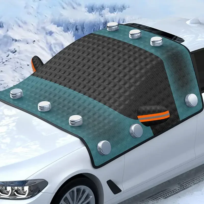 

Car Magnetic Windshield Snow Cover Automobile Anti Freeze Covers Shield Windproof Protection 3 Windows Shield Protector Blocker