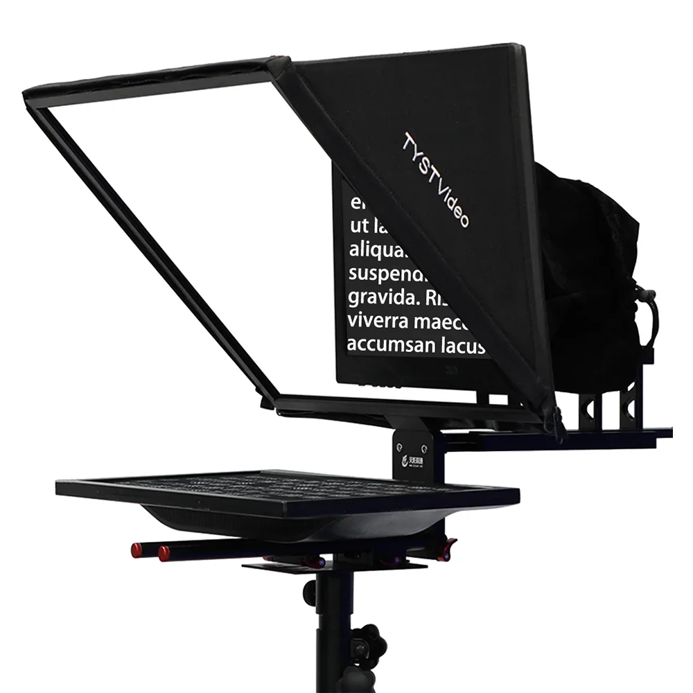 TS220 MANUFACTURER SUPPLY studio 22 inch  teleprompter TV broadcasting equipment tempered HD glass stand 