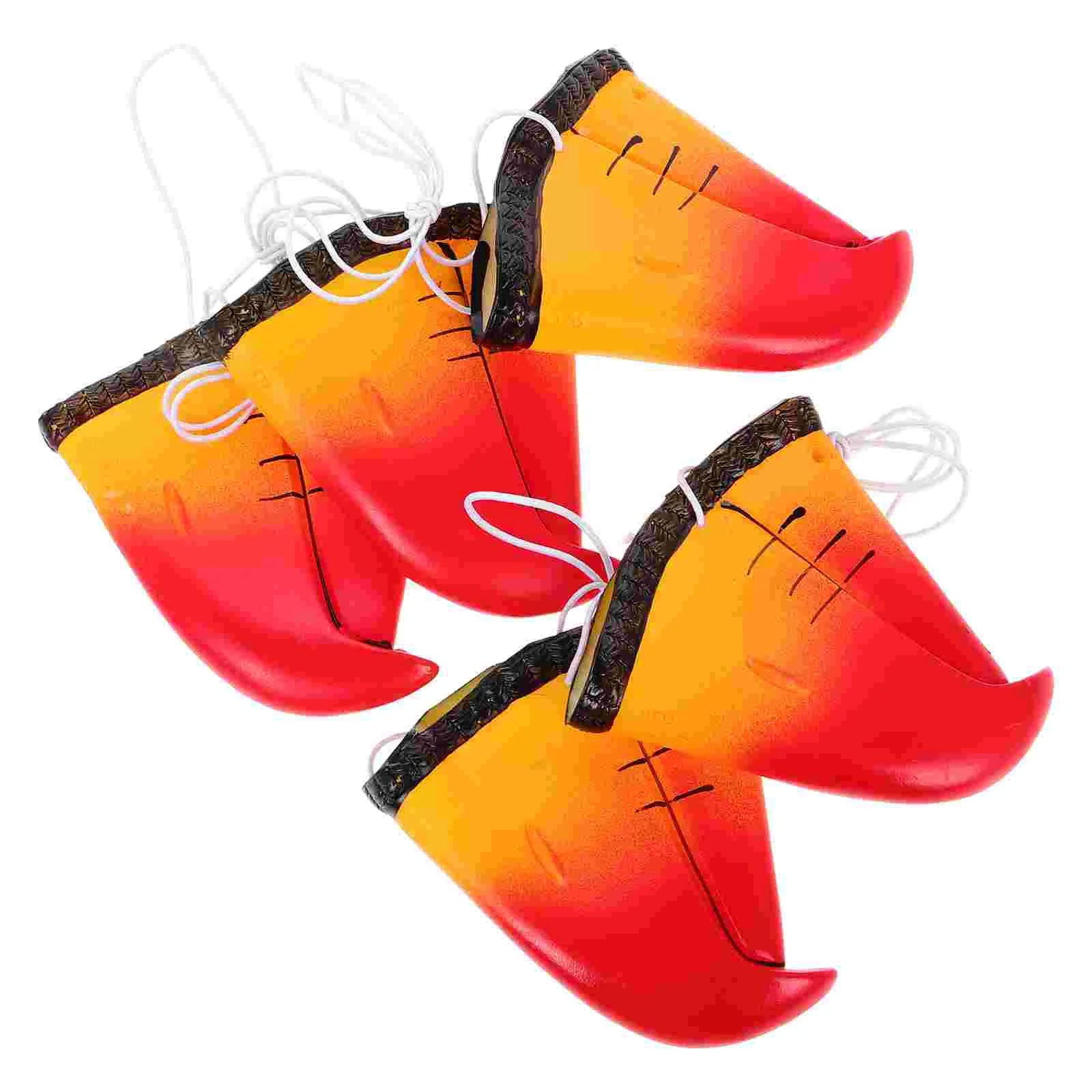 5 Pcs Makeup Parrot Nose Mask for Kids Beaks Vinyl Halloween Costumes Performance Prop