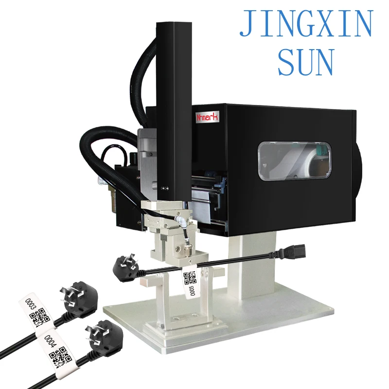 N-mark Full Automatic Cable Wrap Around Flag Labeling Machine for Printing and Labeling One by One High Quality Label