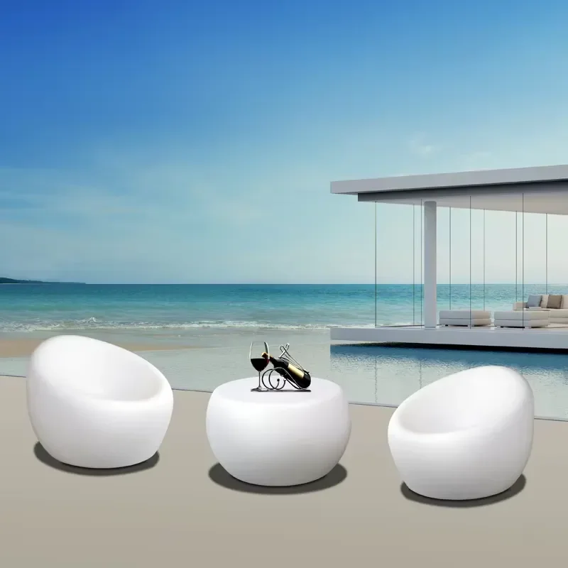 for Refined Modern Plastic Patio Bench Outdoor Furniture for Hotels and Pool Side Use