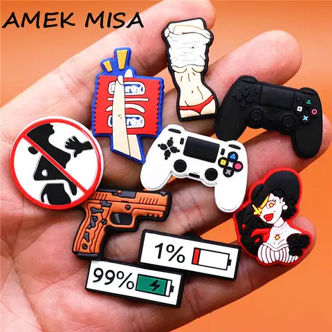 1 adet kadın vampir günlük yaşam PVC ayakkabı Charms aksesuarları bakmakta kadınlar için ayakkabı tokası süslemeleri kızlar hediyeler