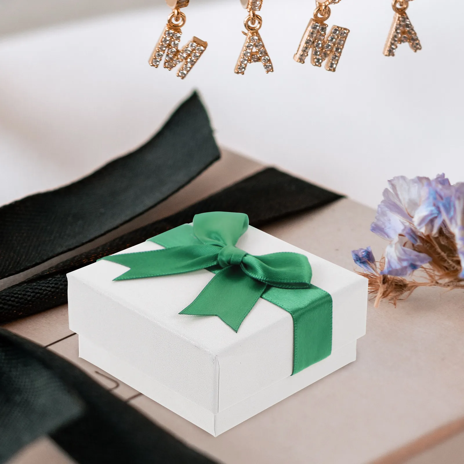 

10Pcs Jewelry Gift Box Elegant Bow Decoration Small Jewelry Container Storage Necklace Ring Bracelet Holder Packaging Case