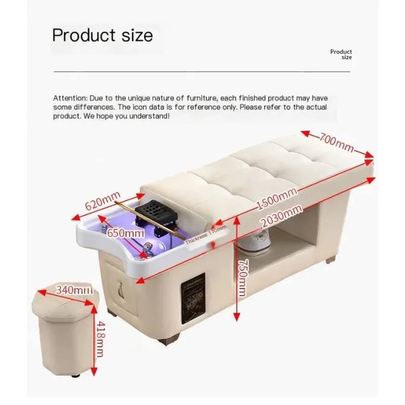 أثاث مساج ليتينو ، كرسي تدليك ، سبا الرأس ، دوران المياه ، معدات صالون الشعر ، اليابانية ، التبخير ، MQ50SC
