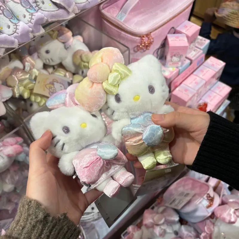 

Новый 50-летие, ограниченная серия, Радуга HelloKittys Y2k, сумка для девочек, подвеска, плюшевая игрушка, кукла, брелок, украшение, подарок