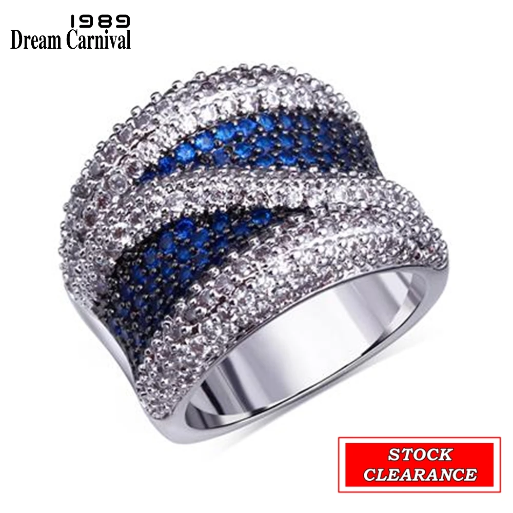 DreamCarnival1989 Hot Selling Beautiful Rings Stock Clearance Limited Quantities Quality Zirconia Paved Fast Moving Big Discount