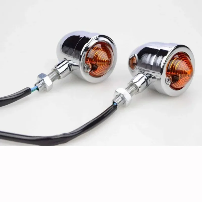 

Popu For 2 PCS Motorcycle LED Blinker Turn Signal Light Indicator Lights Refit Retro Bullet Turning Lamp Suzuki Honda Harley