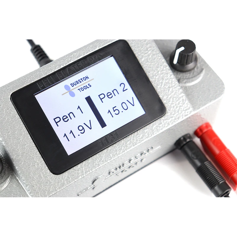 Durston Pen Plater Pro Professional Dual Output Electroplating System for Gold, Silver, Platinum for Jewelry Plating