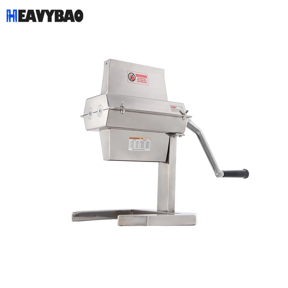 Heavybao Manual Stainless Steel 304 Electric Table Top Steak Meat Tenderizer Machine Hotel