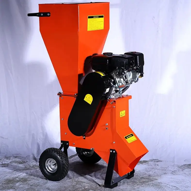 

Портативный бензиновый измельчитель древесины для уборки двора, на колесах, высокоэффективный, для домовладельцев