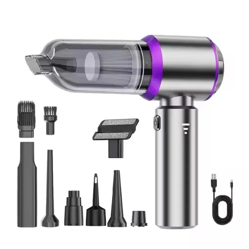

15000Pa cordless vacuum cleaner, Type-C fast charging/6000mAh/3-speed, handheld 100W portable wireless automatic cleaning tool