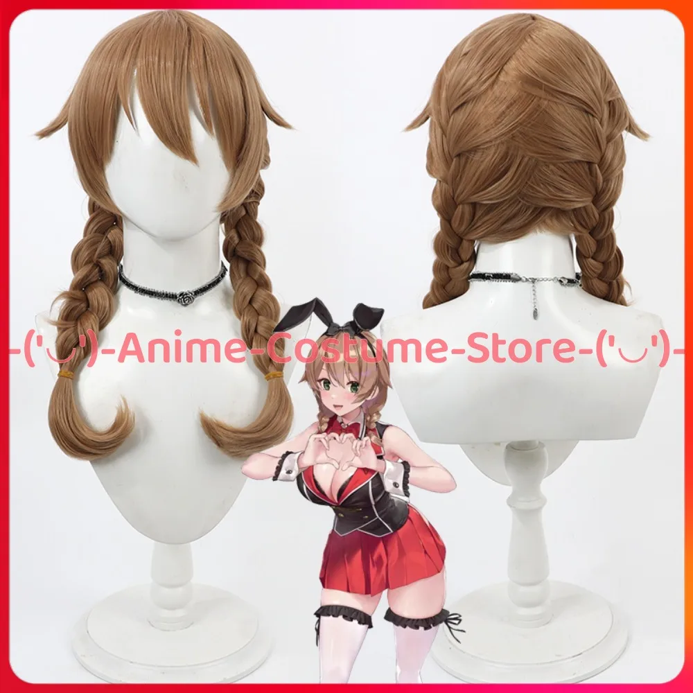 

Usagi Mori Rabbit Secret Garden Hanana Cosplay Wig Twin Braids Anime Game Character Halloween Carnival Party Costume Wigs Prop