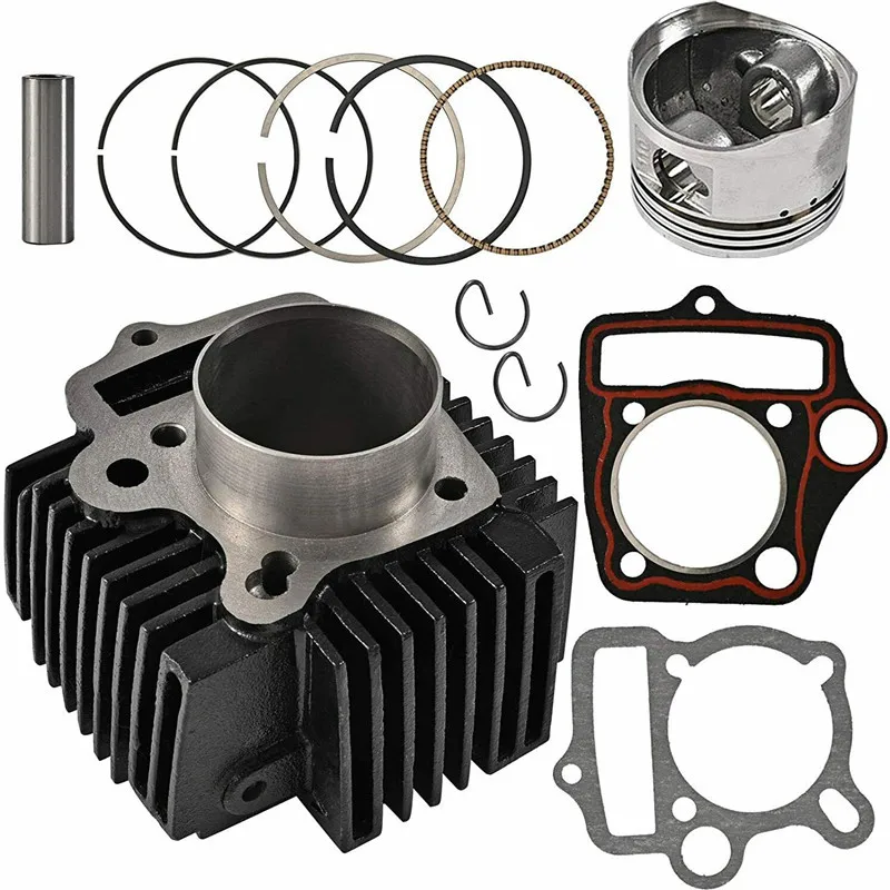 Kit de cilindro de motocicleta 110CC Italika Ft110 Xt110 At110, juego de anillos de pistón de cilindro de motocicleta de 52,4mm de diámetro para motocicleta de cuatro tiempos