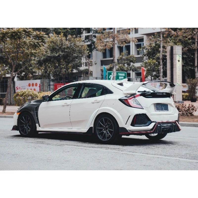 For Type R FK8 Trunk Spoiler Tail Wing Car Body Kits Auto Parts Modification Accessories CMST Style