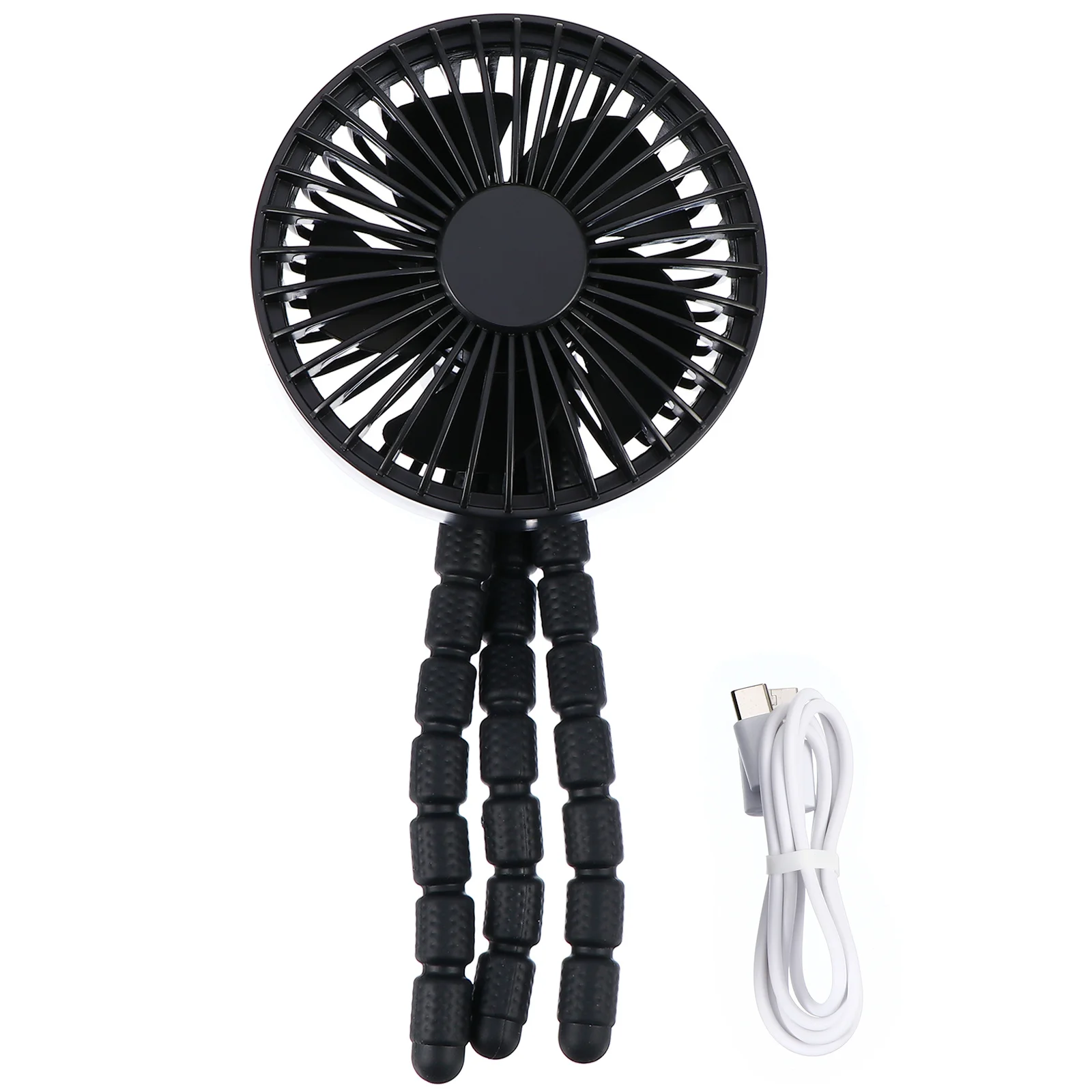 

Flexible Tripod Stroller Fan Portable Mini Clip on Fan 3-Gear Outdoor Cooling Air Cooler Sports Air Cooler