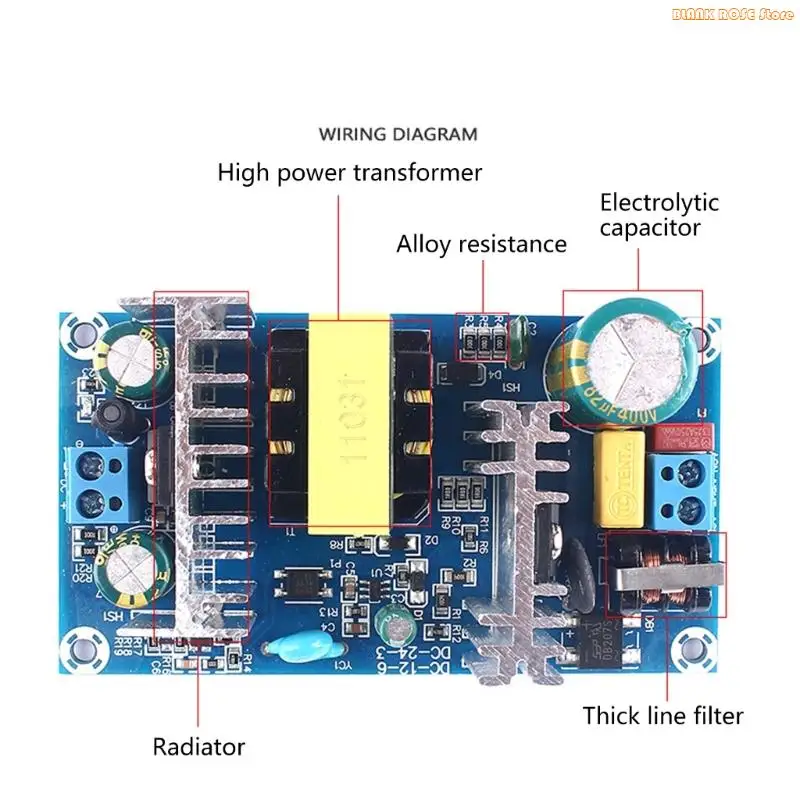 K1AE Stable 15V 4A Power Supply Module Industrial 100 240V for Commecial Use