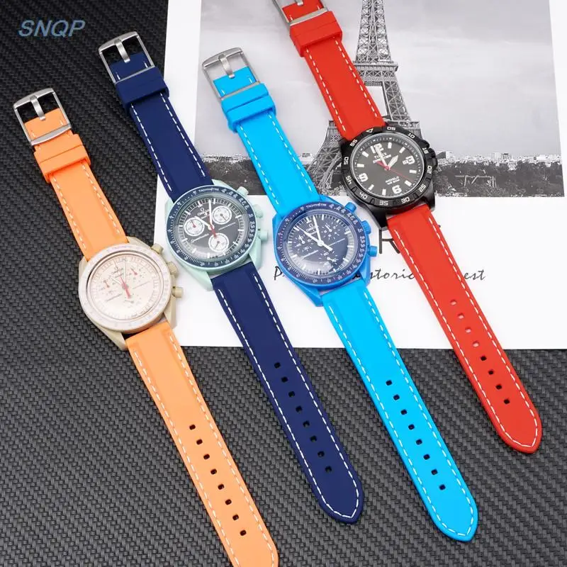 스포츠 실리콘 스트랩 범용 퀵릴리즈 방수 고무 밴드, 삼성 갤럭시 워치 4 5 화웨이 gt 2 용, 16mm, 18mm, 20mm, 22mm, 24mm