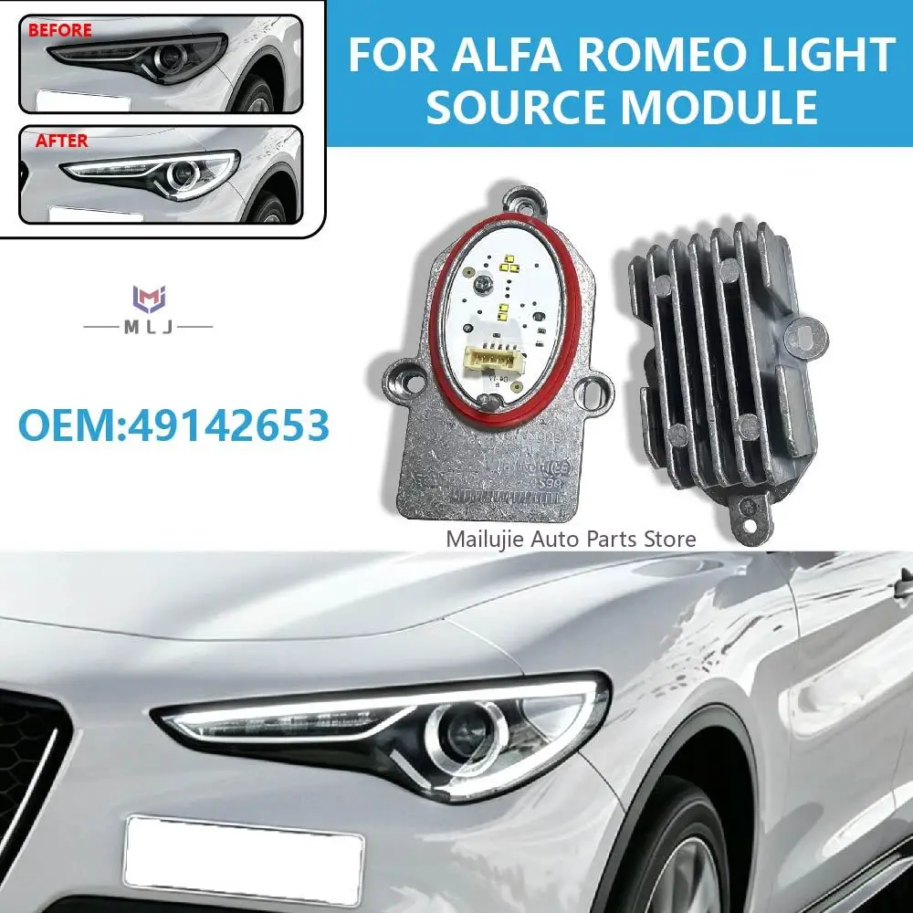 

49142653 DRL Light Source Module LED Headlight Control Unit For Alfa Romeo Giulia Stelvio Daytime Running light car Accessories