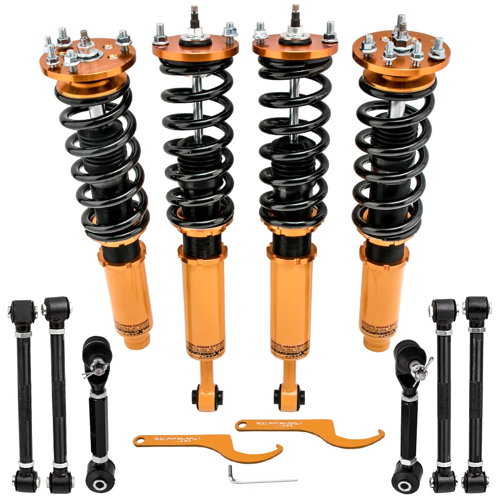 24 Way Damper Coilovers & Rear Camber Arms Kit For Honda Accord 2003-2007