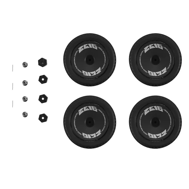 

12Pcs Rubber Wheel Tire Tyre With Hex Nut For Wltoys 144001 144010 124016 124017 124018 124019 RC Car Upgrade Parts,1-Y46A