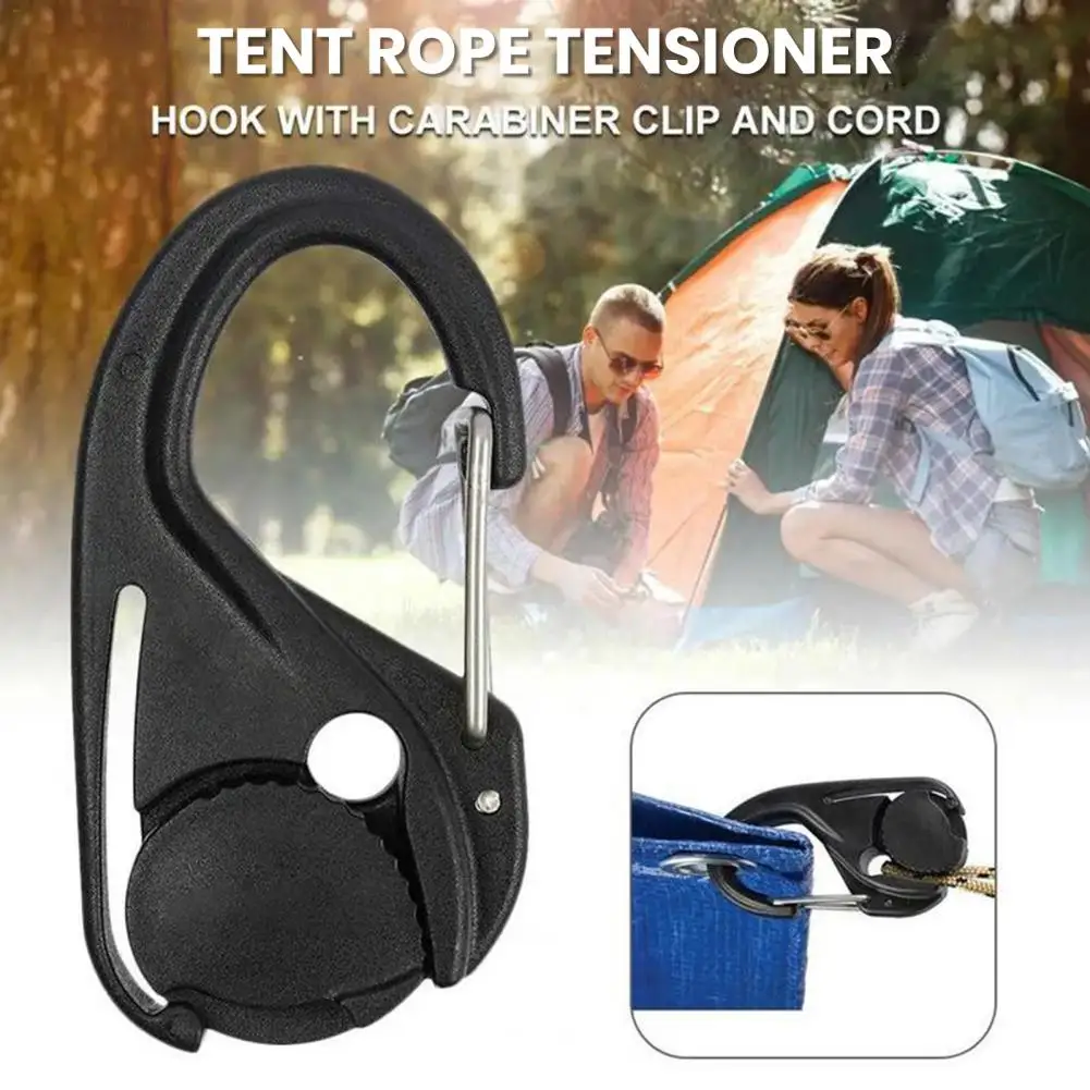 

Adjustable Rope Tensioner Compact Tent Rope Tensioner Portable Camping Gear Accessory with Ergonomic Design Core Lanyard