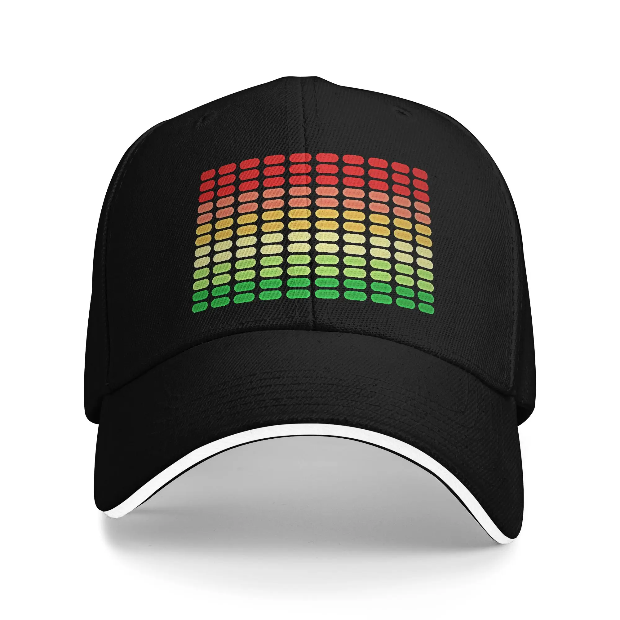 Equalizer Lights Flashing Music Casual Baseball Cap  Hunting Camping Trucker Hat Summer Sun-Proof Men Women Vintage Snapback Cap